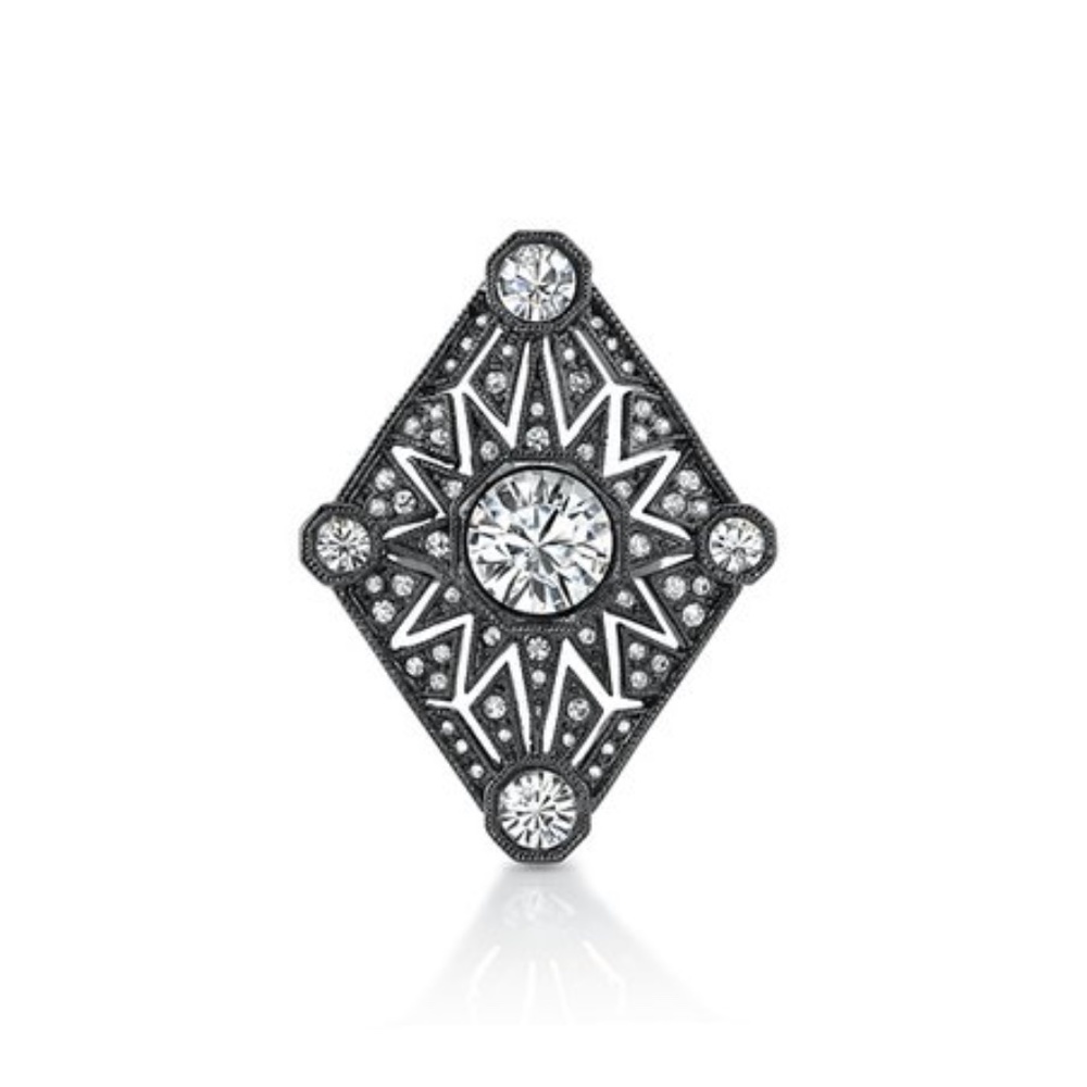 House of Harlow 1960 Gunmetal Ring  NWOT